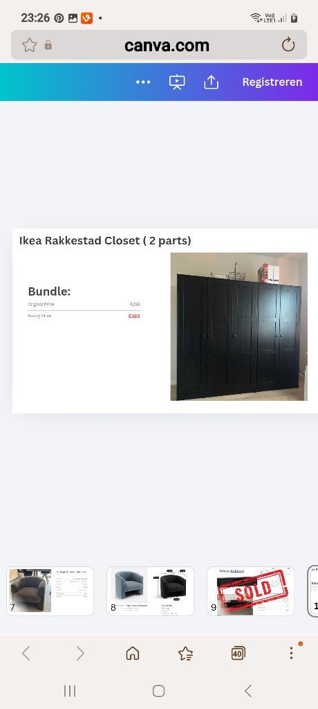 Kleerkast, Huis en Inrichting, Kasten | Kleerkasten, Ophalen, 100 tot 150 cm, Zo goed als nieuw, 150 tot 200 cm