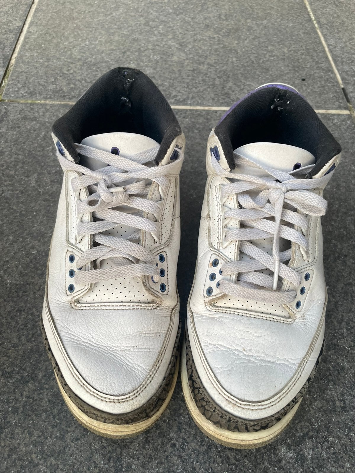Air Jordan 3 Dark Iris, Vêtements | Hommes, Chaussures, Enlèvement ou Envoi, Porté, Blanc, Baskets