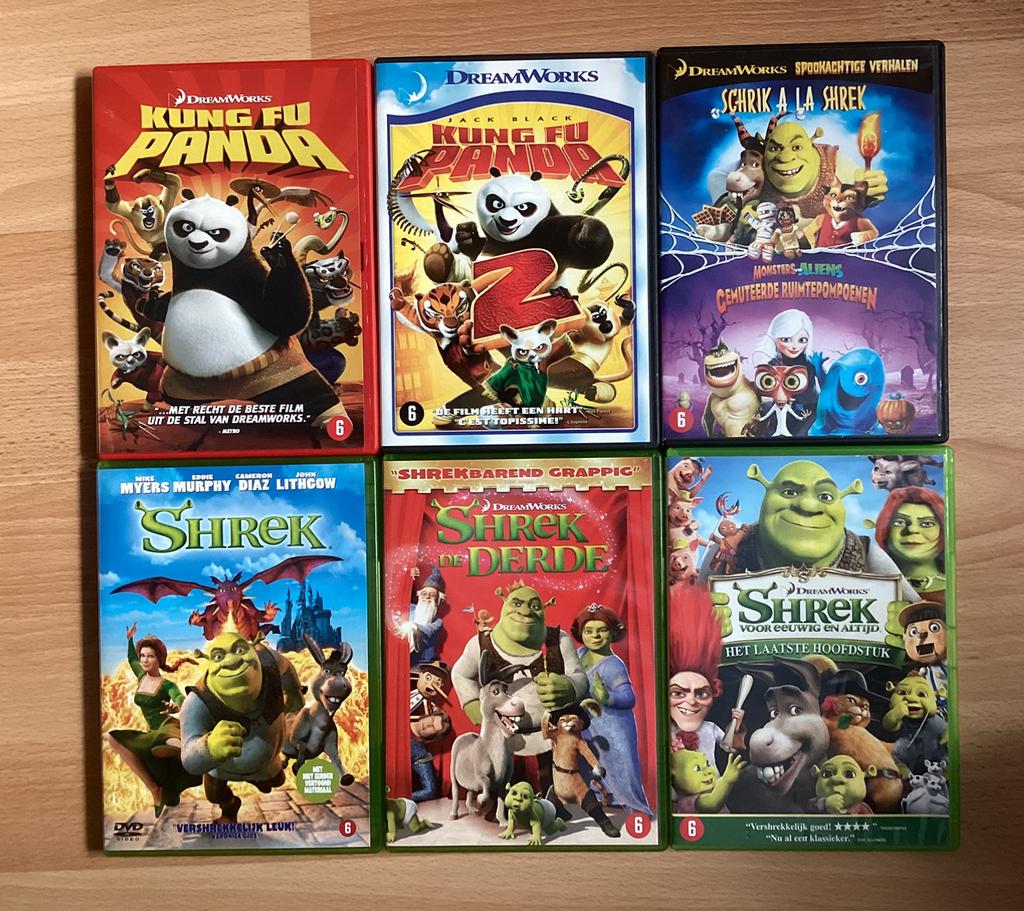 Dvd’s Dreamworks Kung Fu Panda en Shrek, Cd's en Dvd's, Ophalen of Verzenden