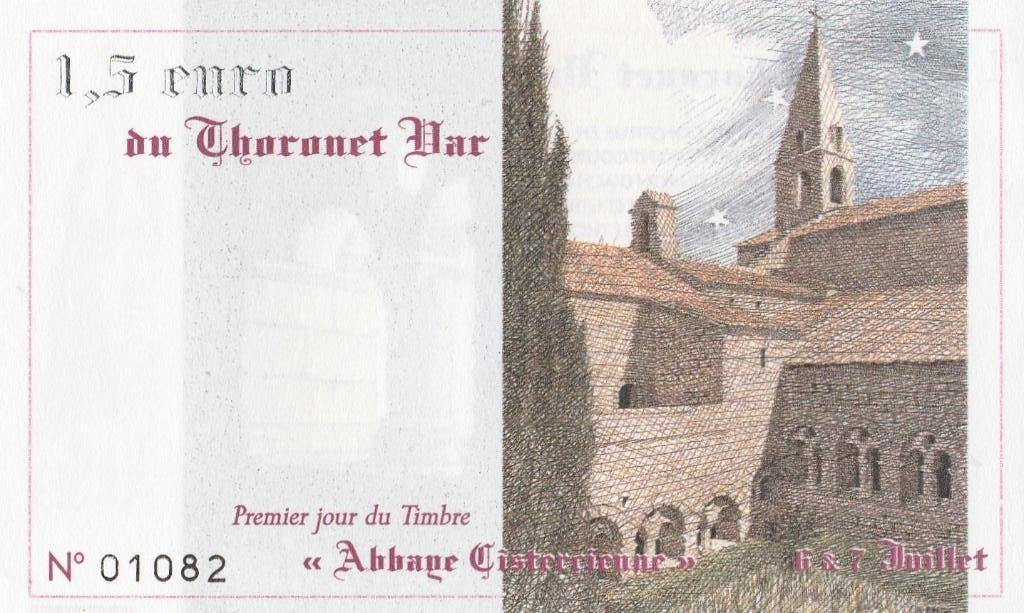 1,5 euro Thoronet Bar Abbaye Cistercienne du Thoronet 1996, Enlèvement, France, 5 euros, Billets en vrac
