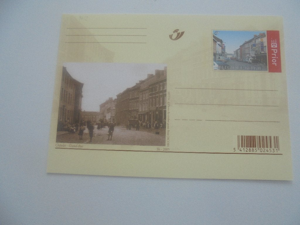 briefkaart-vroeger en nu postfris -chatelet-grand rue, Postzegels en Munten, Verzenden, Briefkaart
