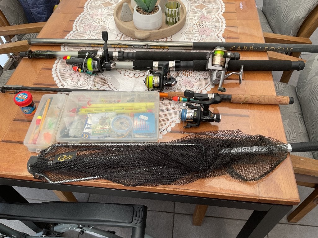 Forel vis materiaal, Ophalen, Gebruikt, Werphengel