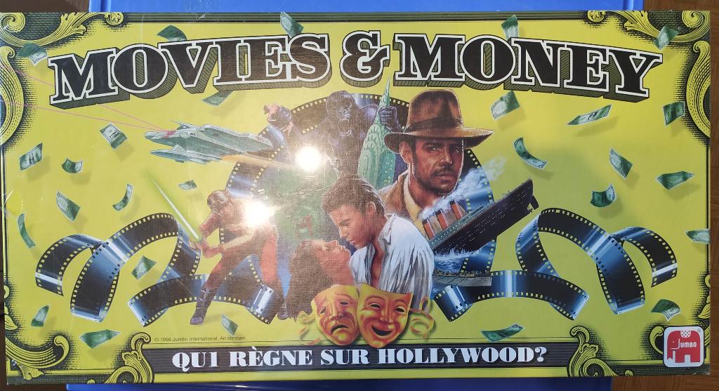 movies en money splinternieuw leuk spel in grote doos Jumbo, Ophalen of Verzenden, Nieuw