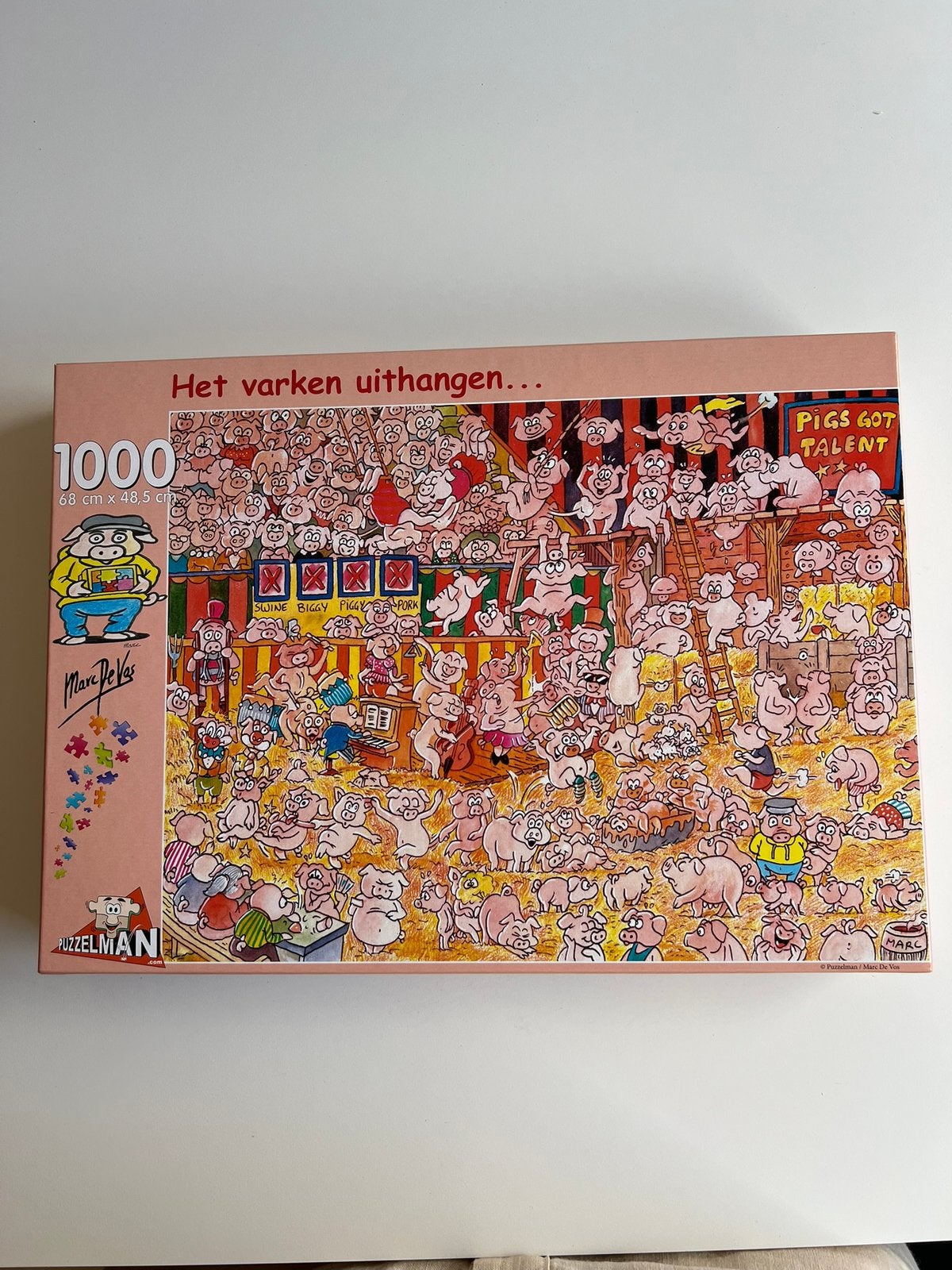 Puzzelman Playing the Pig 1000 pièces, Enlèvement, Comme neuf