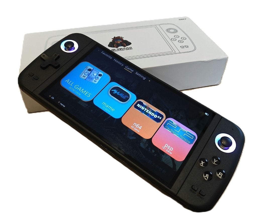 SJGAM M27 retro handheld 7 inch, Consoles de jeu & Jeux vidéo, Consoles de jeu | Autre, Enlèvement, Comme neuf