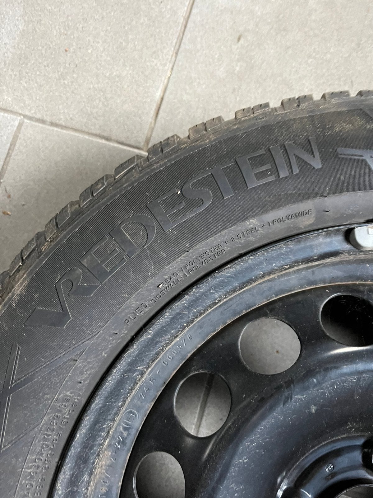 4x Winterbanden op stalen velg Vredestein, Ophalen, Winterbanden