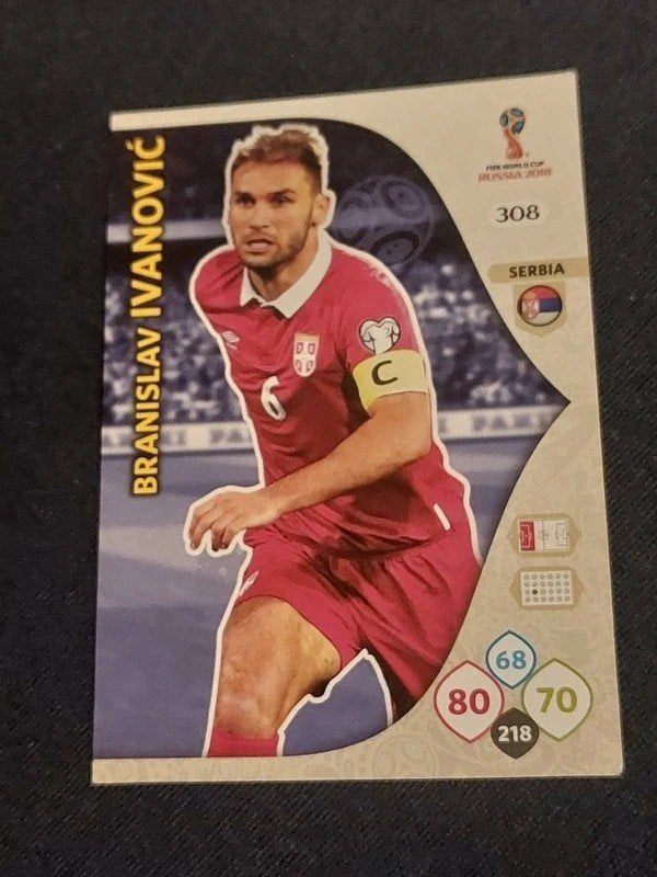 Panini / Sticker / Branislav Ivanovic / Servië, Collections, Enlèvement ou Envoi, Comme neuf, Cartes de joueur