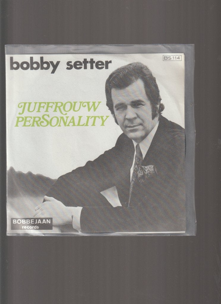 BOBBY  SETTER  --  JUFFROUW  PERSONALITY, En néerlandais, 7 inch, Pochette photo, Neuf, dans son emballage