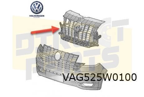 Volkswagen T6.1 (11/19-) grilleframe (binnenbumper) Originee, -, -, Nieuw, Bumper