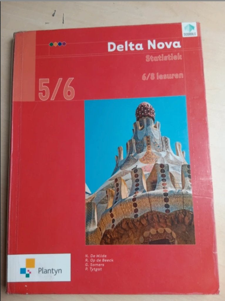 Delta Nova Statistiek 6/8 lesuren, Boeken, ASO, Wiskunde A, Plantyn, Ophalen