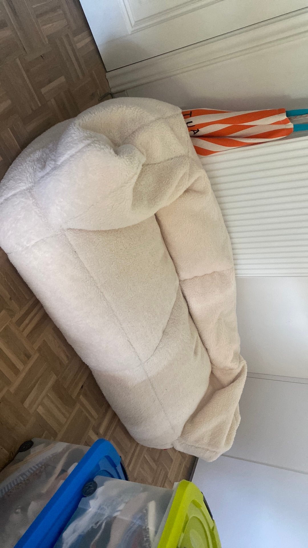 Zitzak, Maison & Meubles, Enlèvement, Utilisé, Beige, Pouf