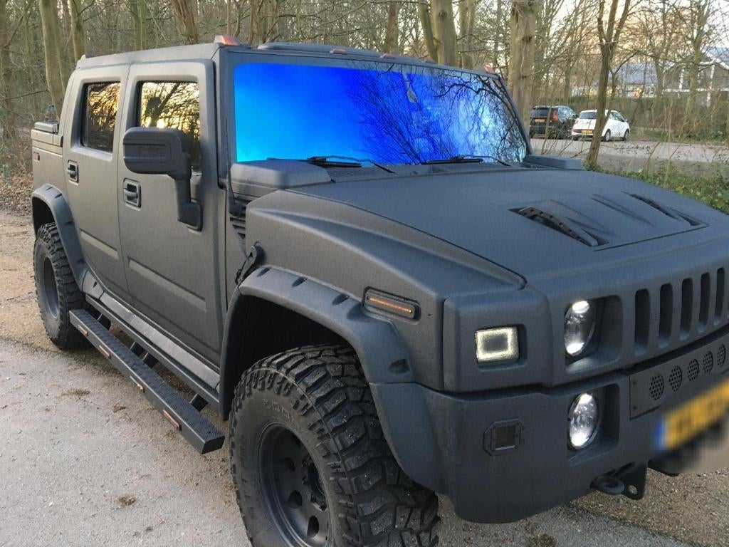 HUMMER H2 Sut BLACK TORNADO, Auto's, Automaat, 4 deurs, Zwart, Leder
