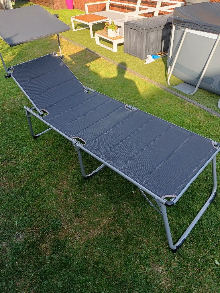 2 ligbedden -zonnebed-ligstoel, Tuin en Terras, Ophalen, Zo goed als nieuw, Overige materialen, Inklapbaar