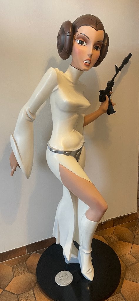Star Wars Princess Leia Monument Life Size Gentle giant, Verzamelen, Star Wars, Gebruikt, Beeldje of Buste, Ophalen