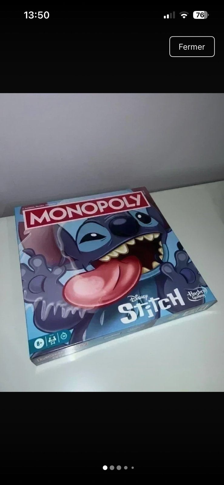Monopoly stitch, Enlèvement, Comme neuf