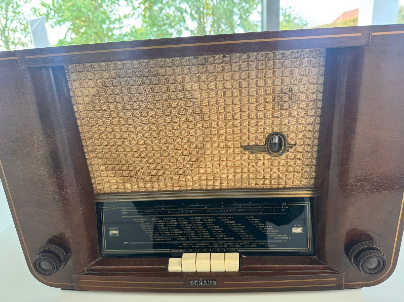 Schaub Weltsuper 54 vintage radio, Ophalen of Verzenden