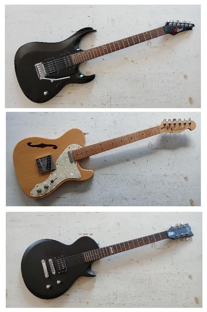 Gitaren te koop 3 stuks, Musique & Instruments, Instruments à corde | Guitares | Électriques, Enlèvement, Utilisé, Solid body