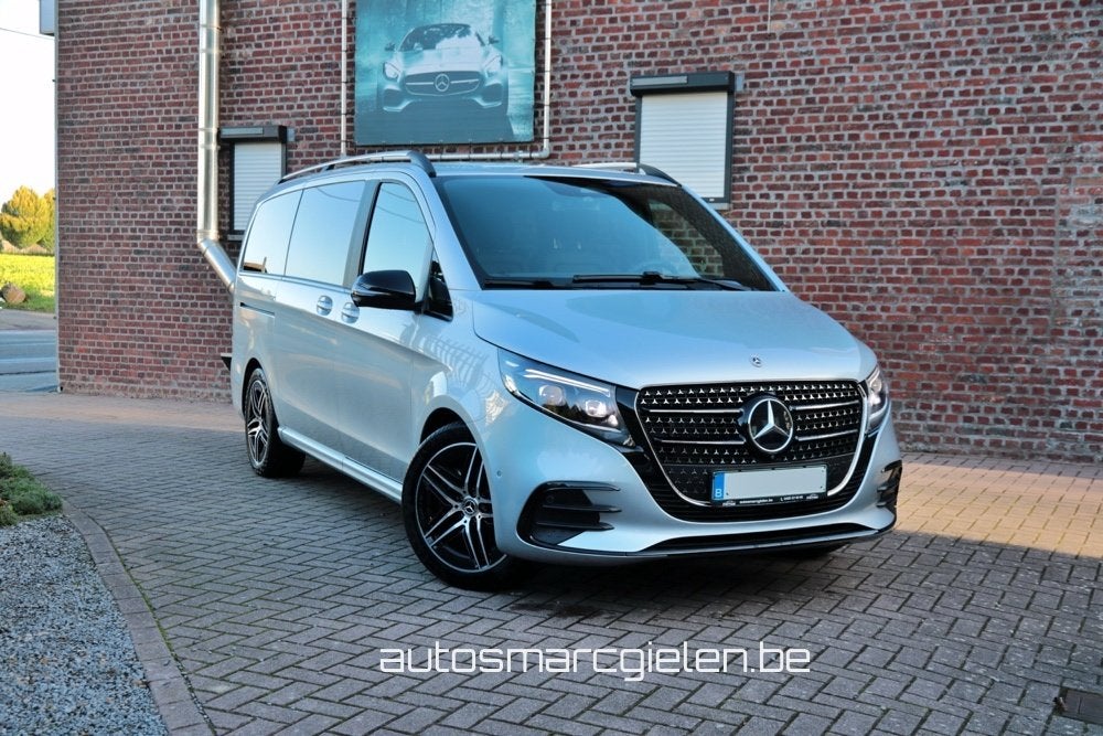 Mercedes-Benz V 300 d, AMG Line, Automaat, Leder, LED, Navi, Autos, Cuir, Argent ou Gris, Euro 6, Entreprise