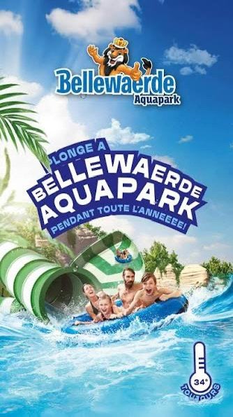 Aquapark bellewaerde €18 X 4, Enlèvement ou Envoi, Neuf