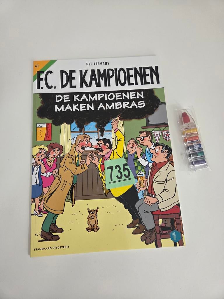Strip FC De Kampioenen nieuw, gratis kleurtjes, Boeken, Ophalen of Verzenden, Nieuw, Nec Leemans, Cartoons