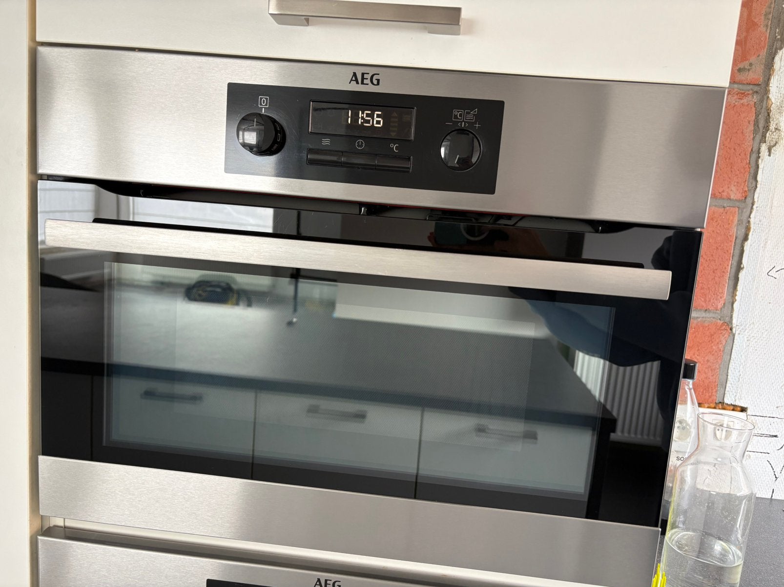 AEG CombiQuick inbouw combi-microgolfoven van 45 cm hoog., Electroménager, Micro-ondes, Encastré, Enlèvement, Utilisé, Four