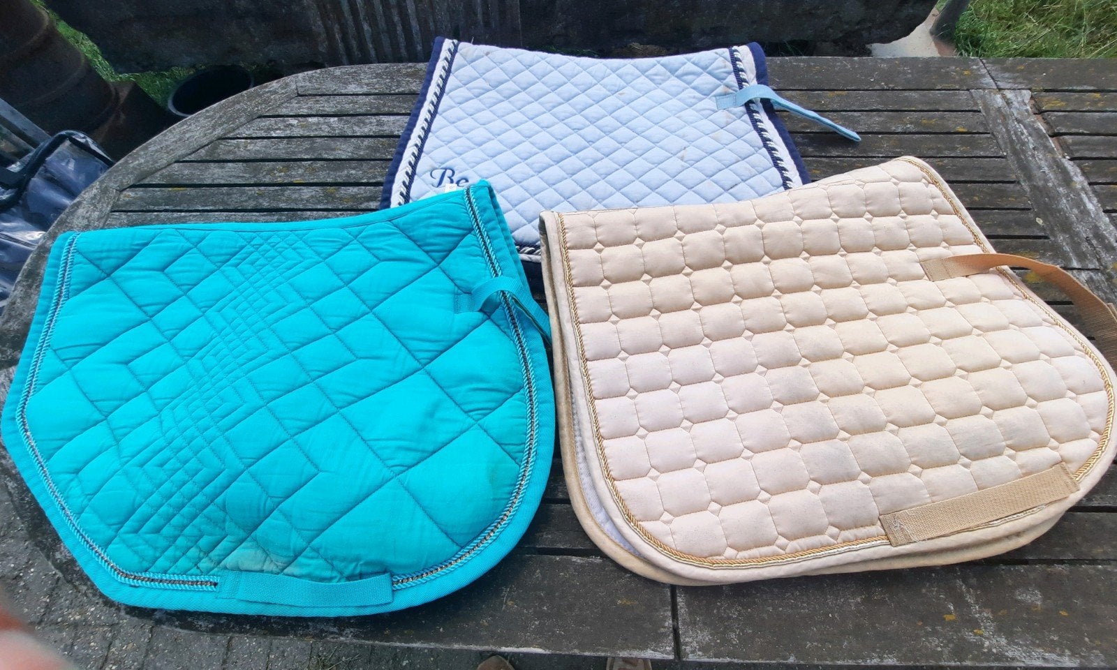 3 veelzijdigheids zadeldoeken pony, Dieren en Toebehoren, Gebruikt, Overige merken, Overige materialen, Ophalen of Verzenden