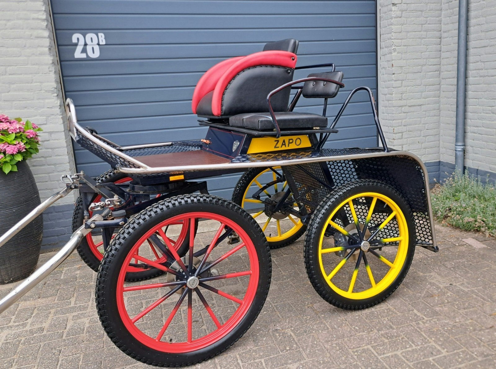 Ecc marathonwagen recreatiewagen trainer, Animaux & Accessoires, Voitures & Carrosses, Utilisé, Calèche marathon, Cheval ou Poney