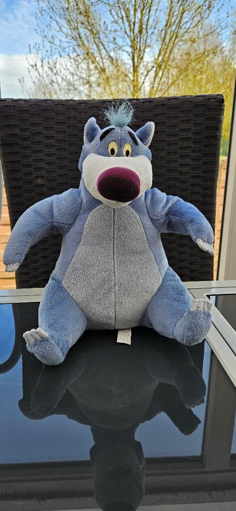 Disney Baloo zingende De Beer Jungle Book, Verzamelen, Ophalen of Verzenden, Leeuwenkoning of Jungle Boek, Gebruikt, Knuffel