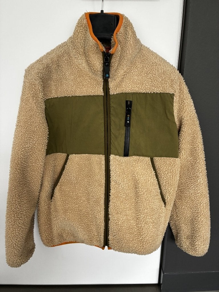 Manteau en peluche beige de Scoth and Soda taille 152, Garçon, Enlèvement ou Envoi, Comme neuf, Scotch&Soda