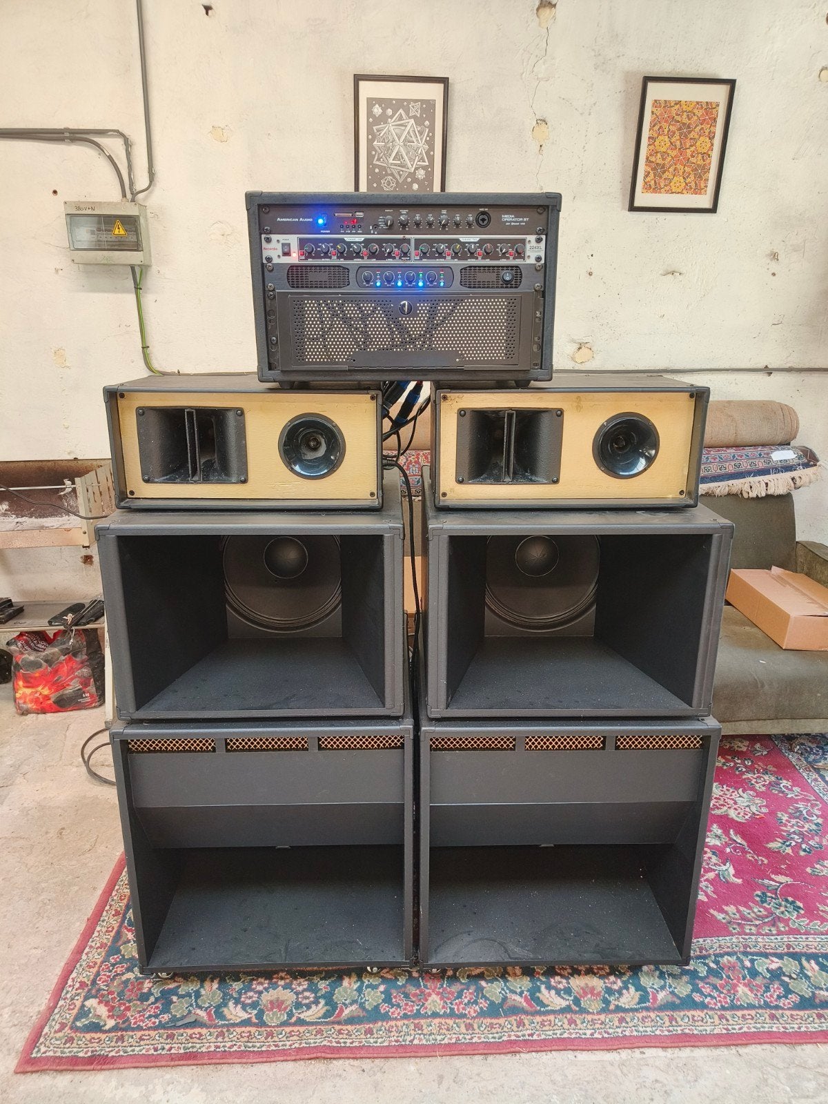 soundsystem 1000W plug & play, Audio, Tv en Foto, Luidsprekerboxen, Gebruikt, Subwoofer, Ophalen, 150 watt of meer