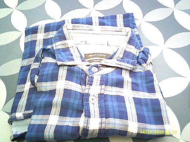 Marc O'Polo geruit overhemd - Blauw, Marc' O Polo, Tour de cou 41/42 (L), Enlèvement ou Envoi, Comme neuf