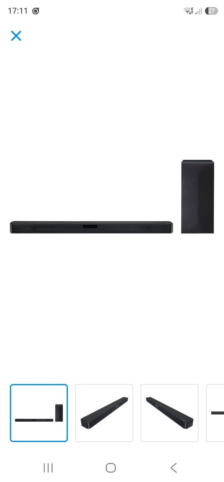 Barre de son LG SL 4Y, TV, Hi-fi & Vidéo, Enlèvement, Bluetooth, Comme neuf