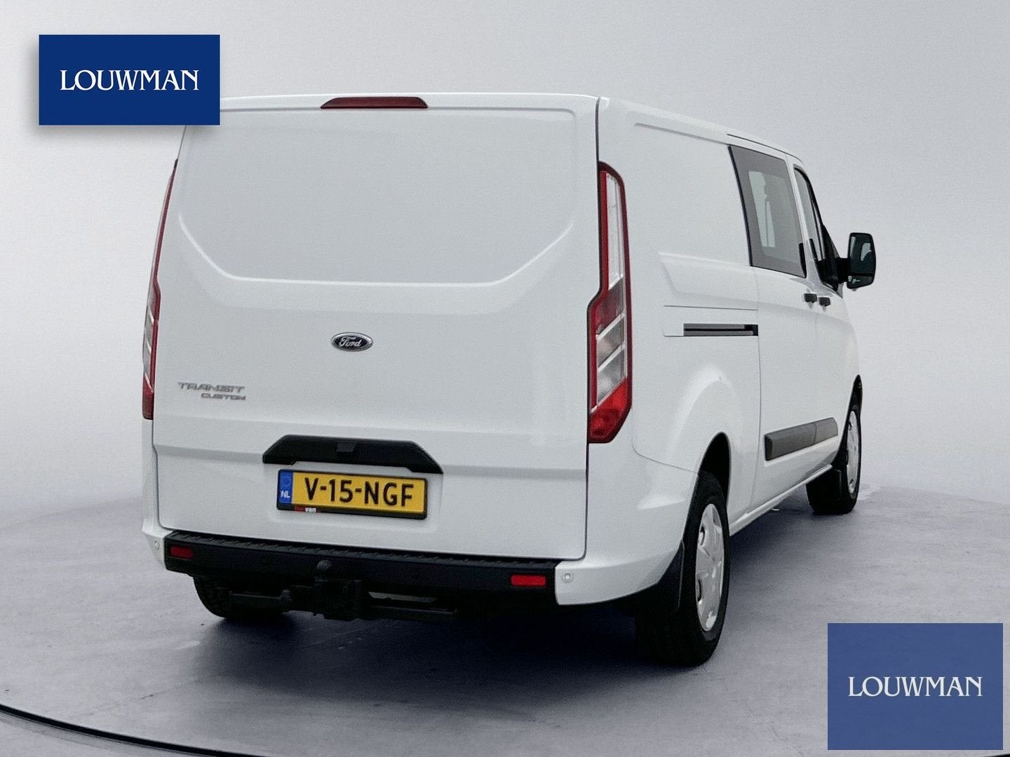 Ford Transit Custom 320 2.0 TDCI L2H1 Limited DC 130pk Autom, Automaat, Wit, Bedrijf, Diesel