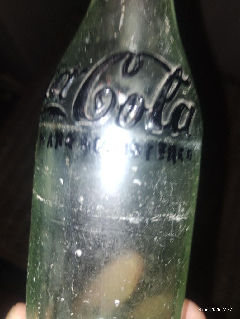 Antiek Coca-Cola flesje 1900-1915, Verzamelen, Ophalen, Gebruikt, Gebruiksvoorwerp
