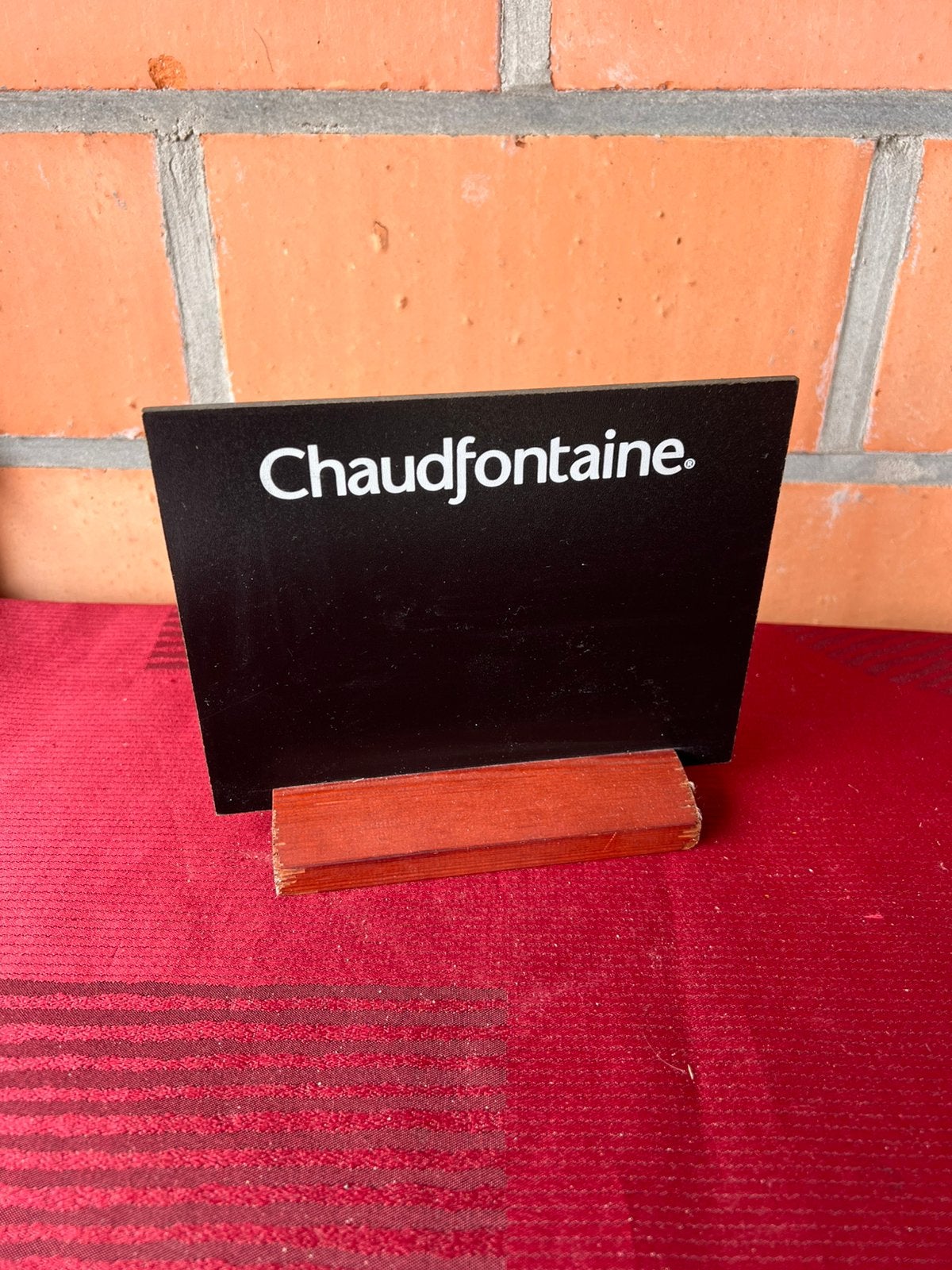 Prijzenbordje chaudfontaine, Collections, Marques & Objets publicitaires, Enlèvement ou Envoi, Comme neuf