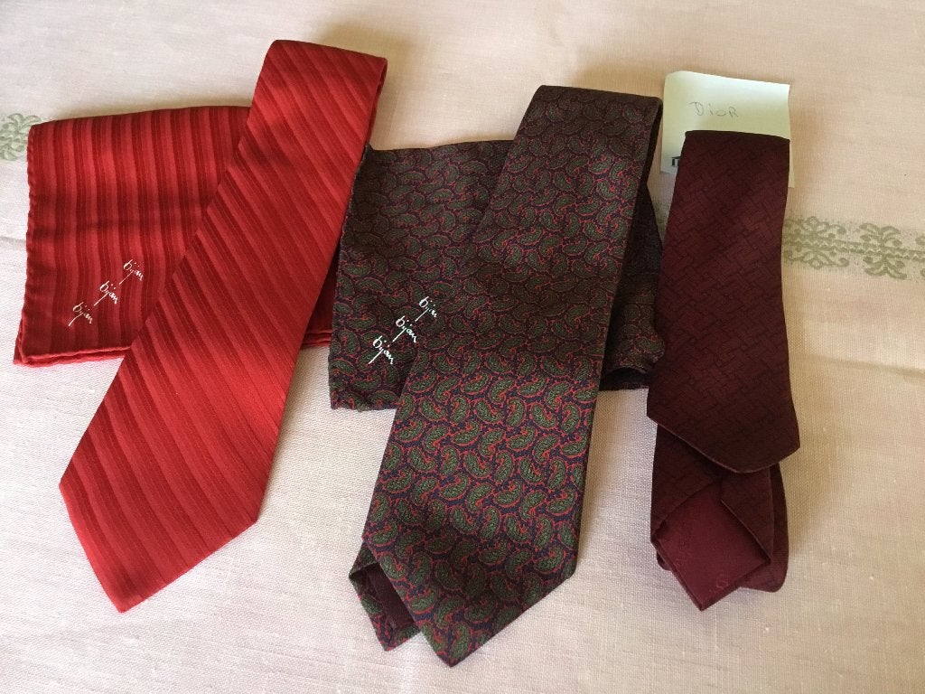 Stropdassen van dure merken 100% silk, Ophalen, Zo goed als nieuw, Overige kleuren, Met patroon