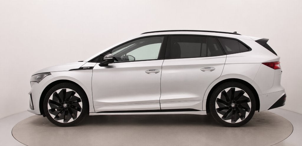 Skoda Enyaq 80X iv Sportline 4x4 265Pk Bj 2023, Autos, Argent ou Gris, Euro 6, Entreprise, Noir