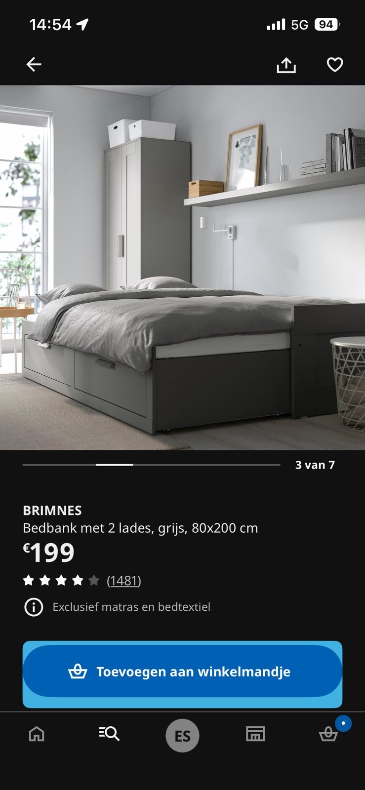 Canapé-lit de 80 cm, extensible jusqu'à 160, Enlèvement, Utilisé, 200 cm, Deux personnes