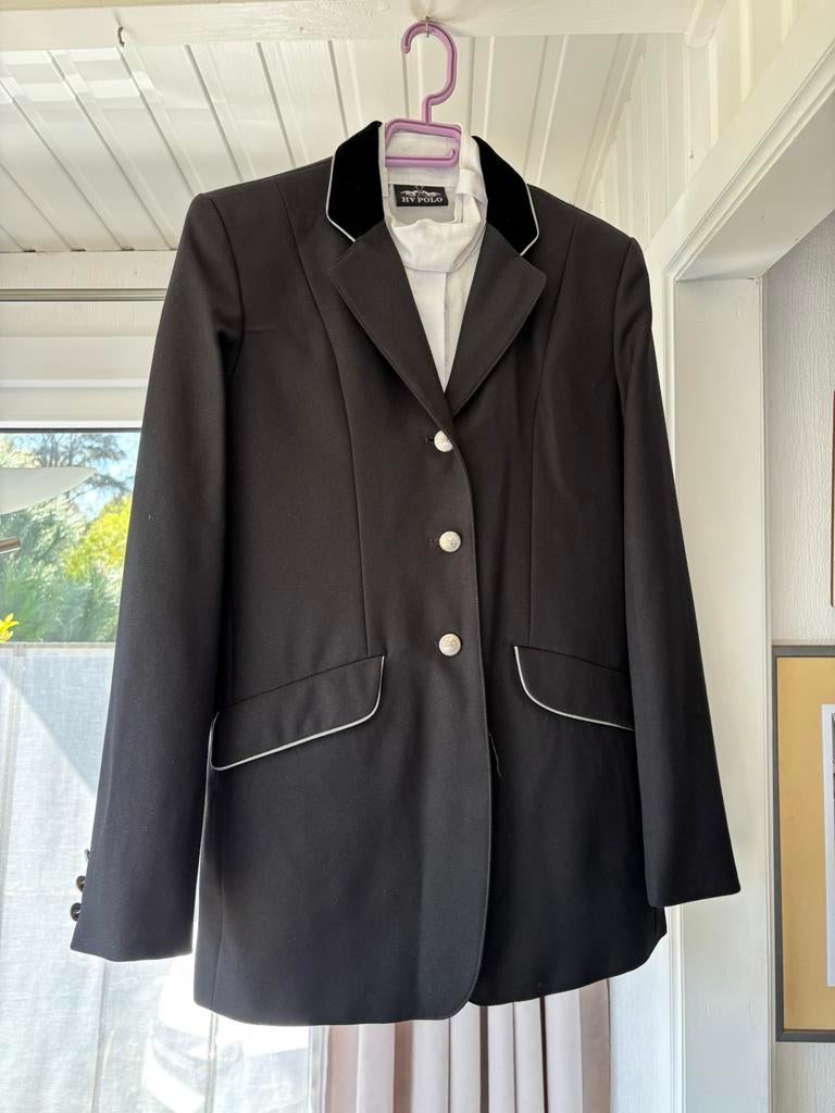 Witte Rijbroek + rijjasje + bloesje, Dieren en Toebehoren, Paardrijkleding, Ophalen, Zo goed als nieuw, Dames, Bovenkleding