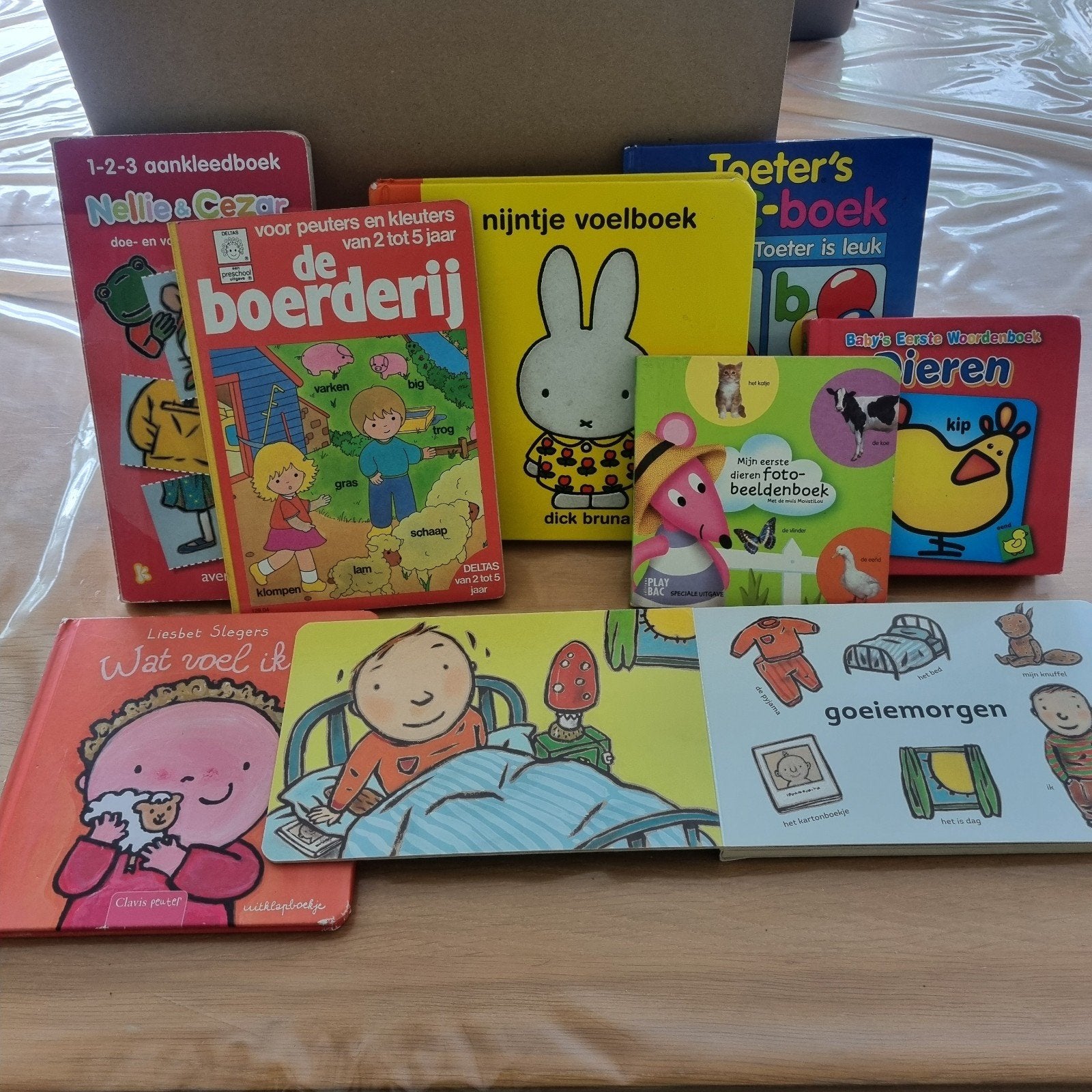 Leuk pakket baby- en peuterboeken, Ophalen