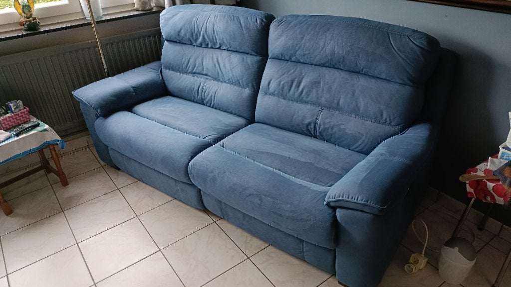 Fauteuil relax électrique 2 places, Maison & Meubles, 125 cm ou plus, 125 à 150 cm, Comme neuf, Enlèvement