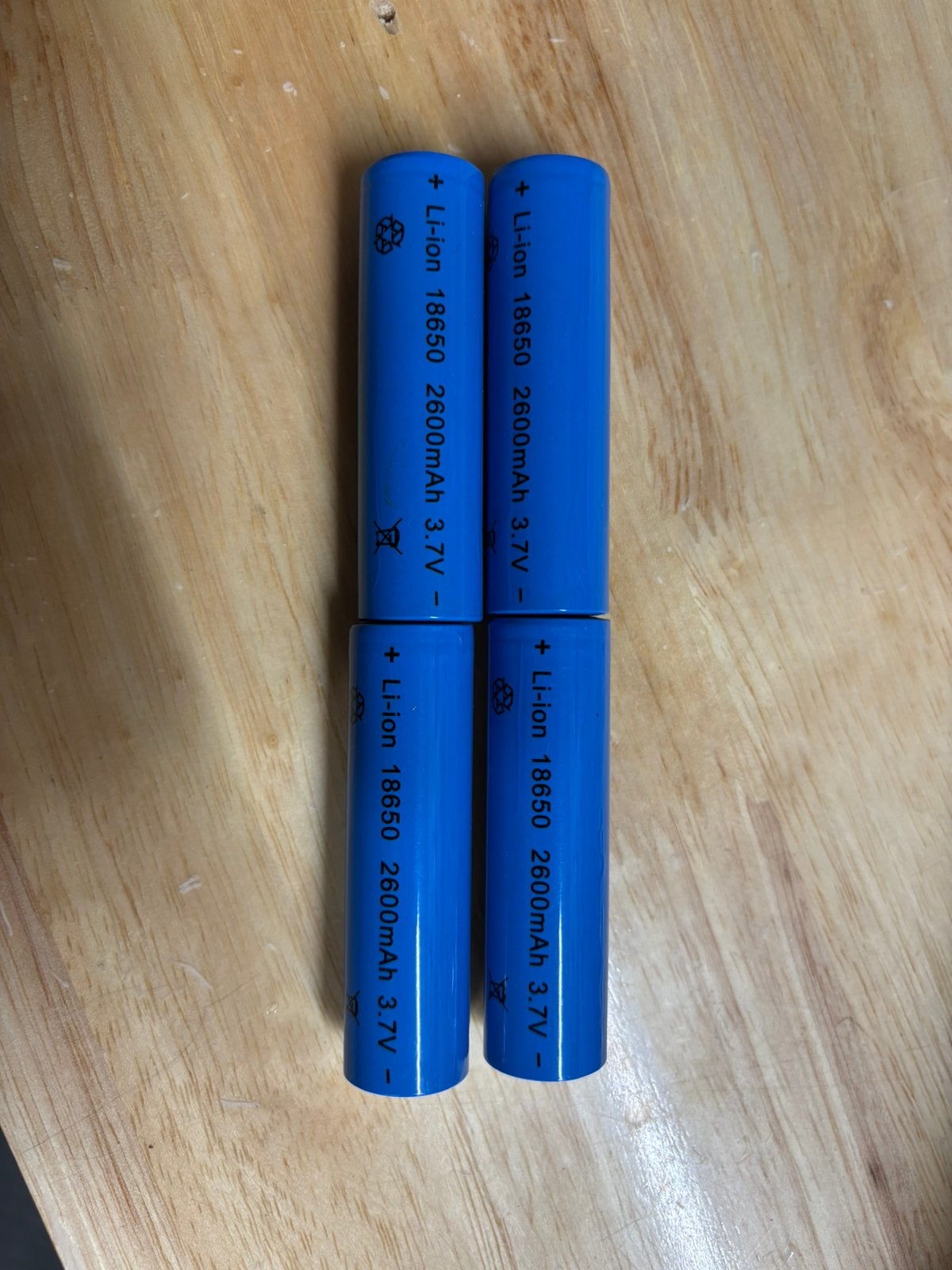 4x Li-ion 18650 oplaadbare lithium batterijen, Audio, Tv en Foto, Accu's en Batterijen, Ophalen of Verzenden, Nieuw, Oplaadbaar