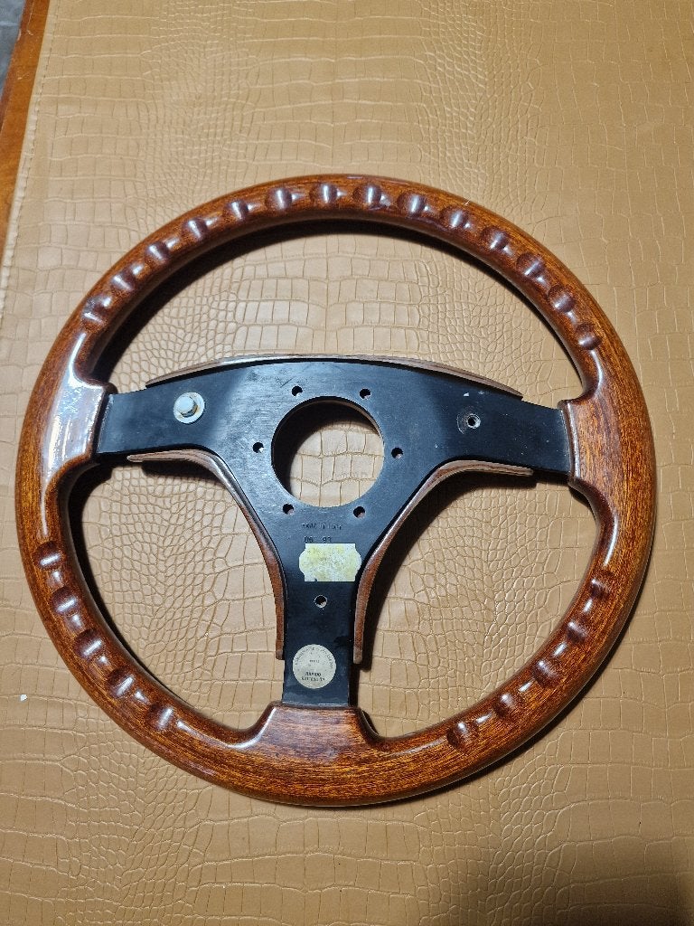 Volant sport en bois RAPIDO — Fabriqué en Italie 1993, Autos : Pièces & Accessoires, Habitacle & Garnissage, Enlèvement, Utilisé
