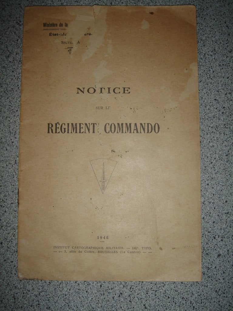 MEDEDELING VAN HET COMMANDOREGIMENT UIT 1946, Ophalen, Landmacht, Boek of Tijdschrift