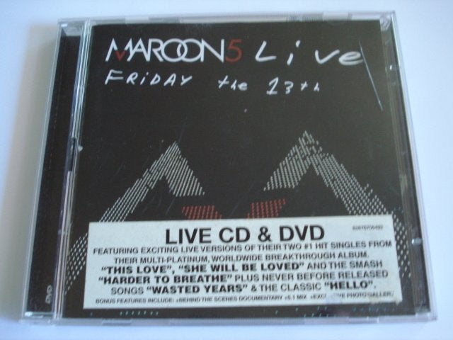 Maroon 5 Live - Friday the 13th CD Album DVD, Cd's en Dvd's, Rock, Verzenden, Zo goed als nieuw, Bonusmateriaal