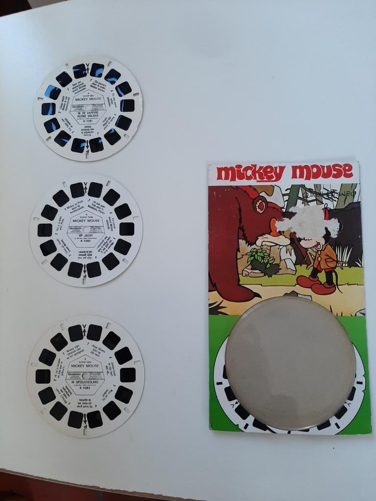 View master schijfjes Mickey Mouse B5281 B5282 B5283, Ophalen of Verzenden, Gebruikt