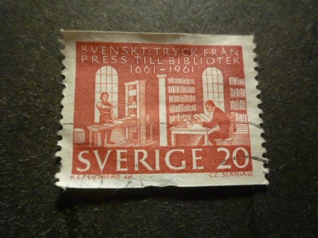 Zweden/Suède 1961 Mi 476A(o) Gestempeld/Oblitéré, Envoi, Suède