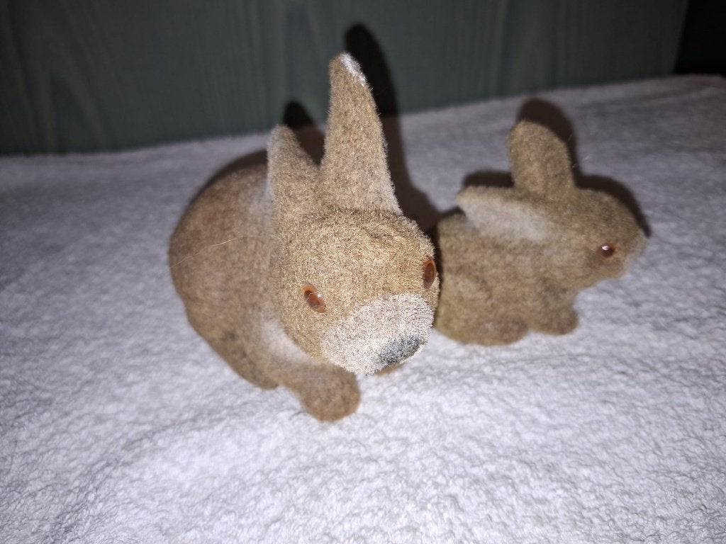 2 oude konijntjes, jaren 1950, Ophalen of Verzenden