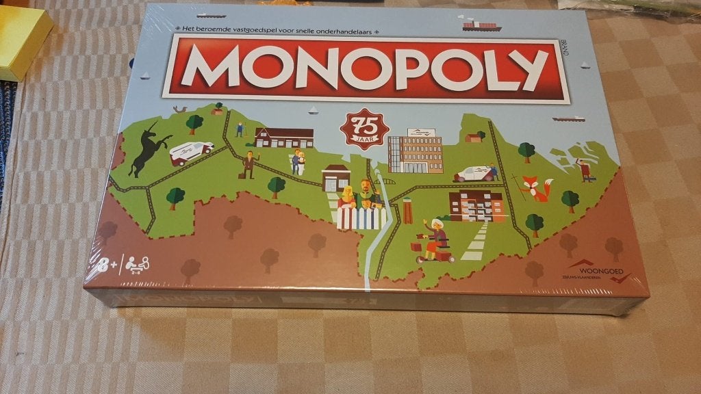 jeu de société seal Monopoly Woongoed Zeeuws - Vlaanderen, 1 ou 2 joueurs, Enlèvement ou Envoi, Neuf, Monopoly