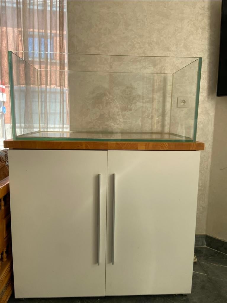 Professionele aquariumkast met Optiwhite aquarium, Dieren en Toebehoren, Vissen | Aquaria en Toebehoren, Ophalen, Verwarming